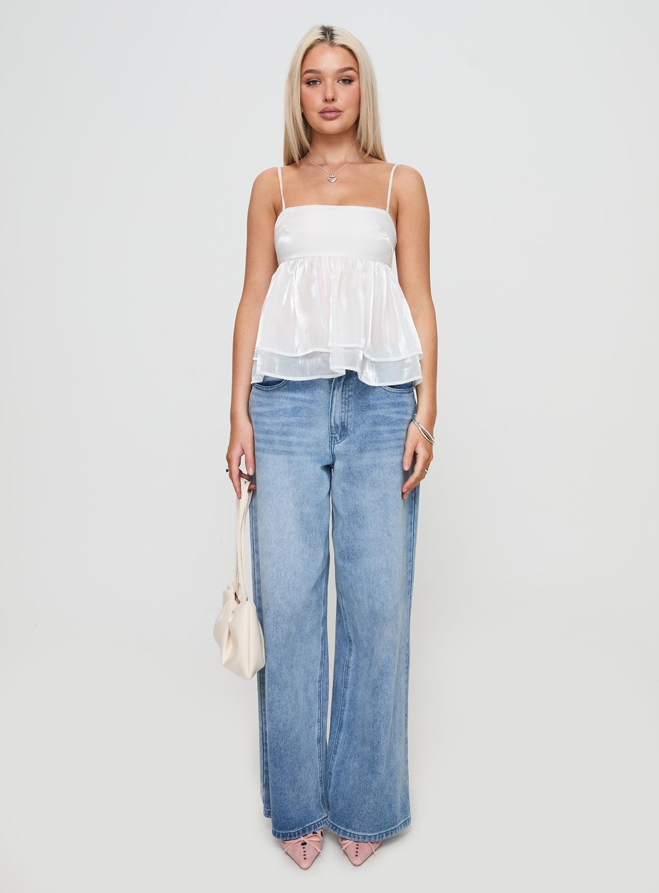 Fireflies Top White Product Image