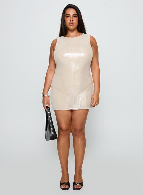 Yumiko Romper Champagne Sparkle Curve Product Image