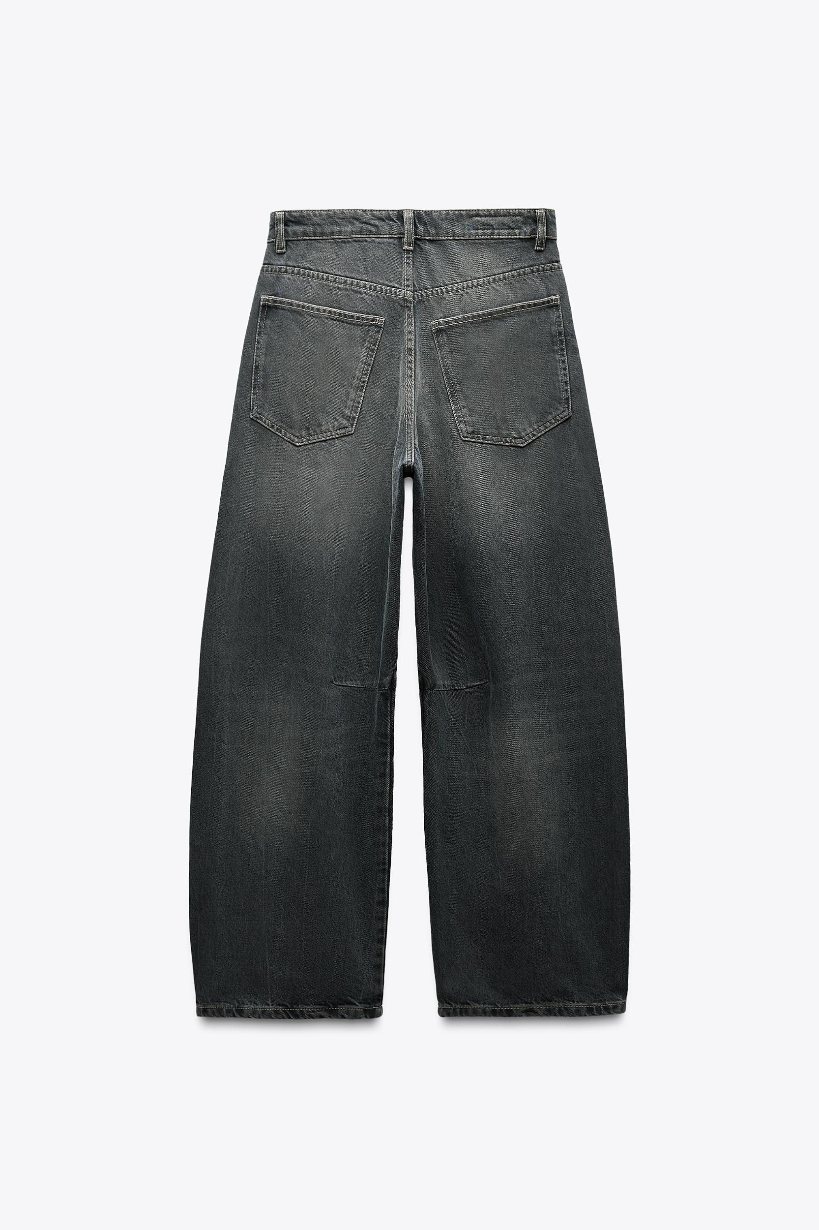 TRF MID WAIST BAGGY BALLOON JEANS Product Image