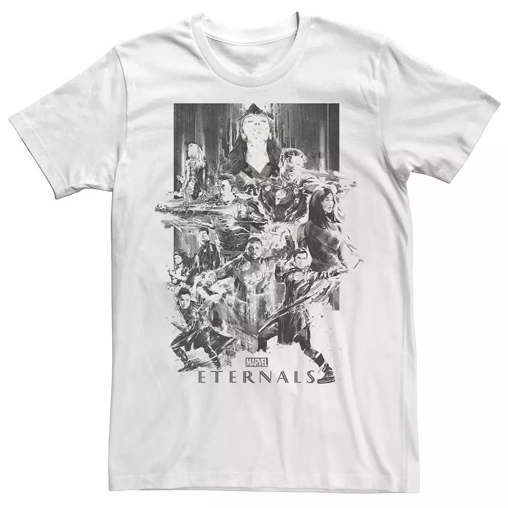 Men's Marvel Eternals Black And White Group Poster Tee, Boy's,  Product Image