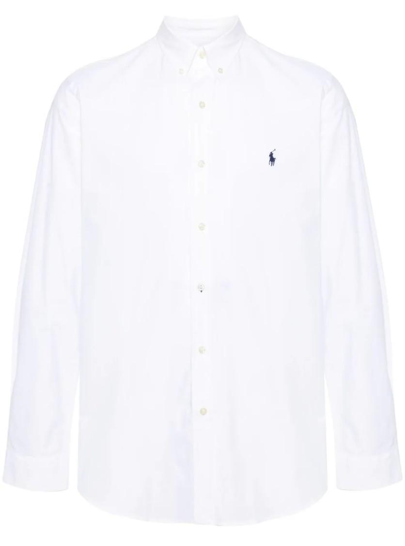 POLO RALPH LAUREN Long Sleeve Sport Shirt Clothing In White Product Image