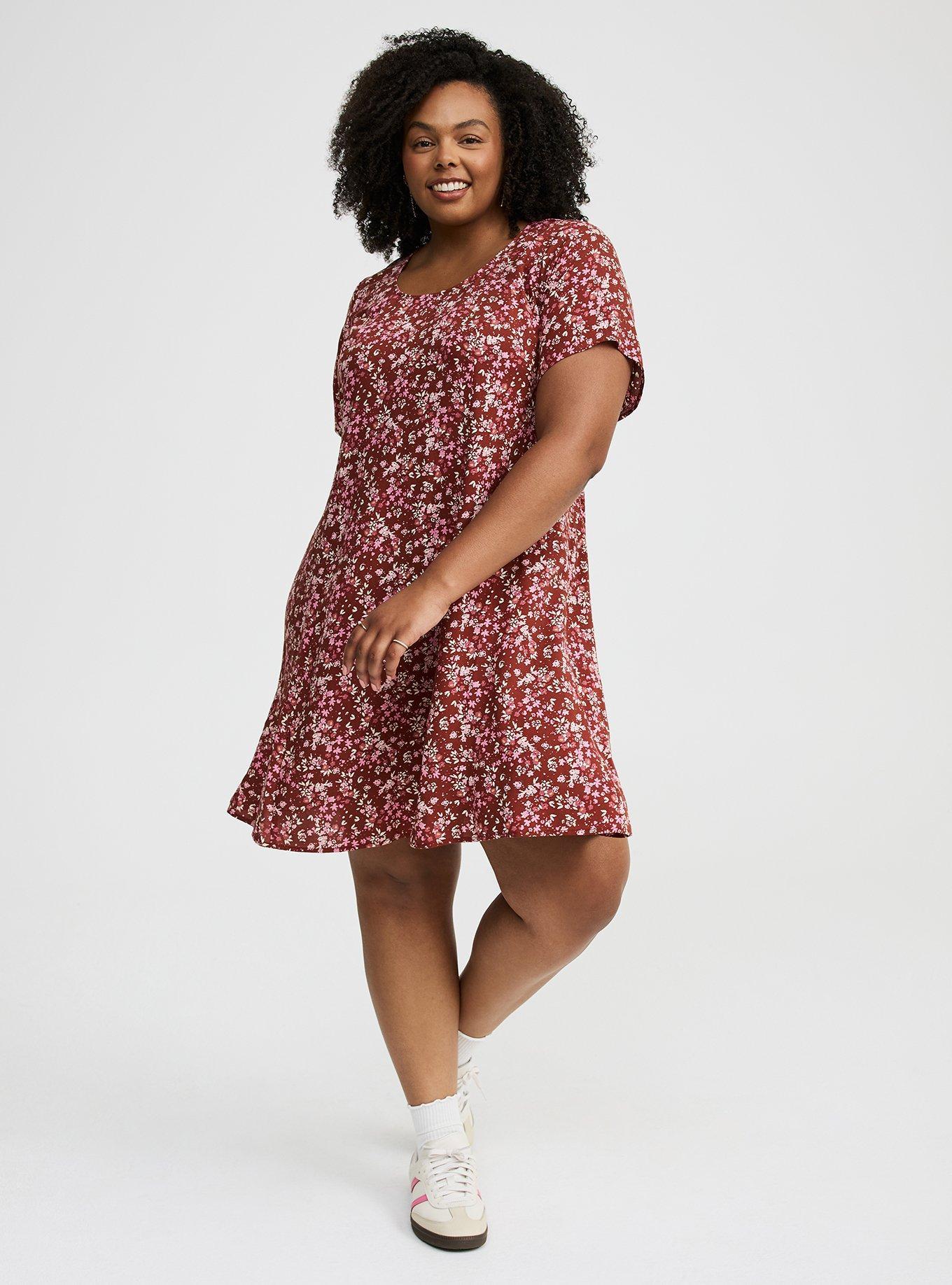 Mini Cap-Sleeve Trapeze Dress Product Image