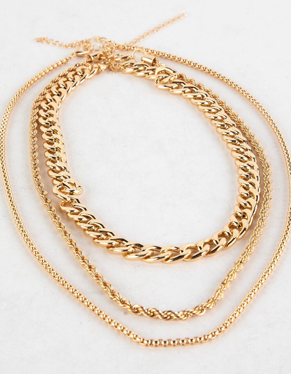 RSQ Layered Chain Necklace - GOLD Product Image