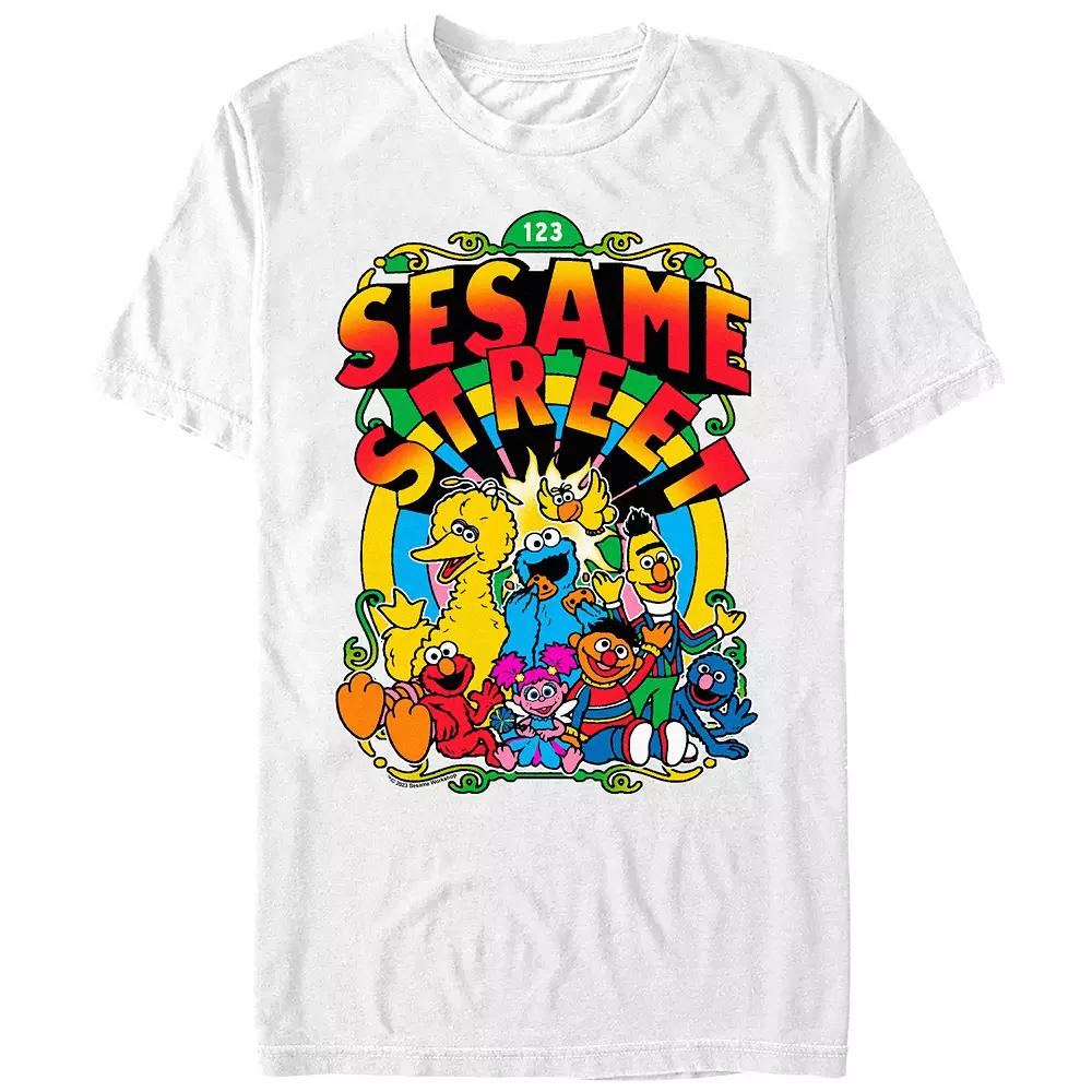 Men's Sesame Street Groovy Poster Graphic Tee,  Product Image