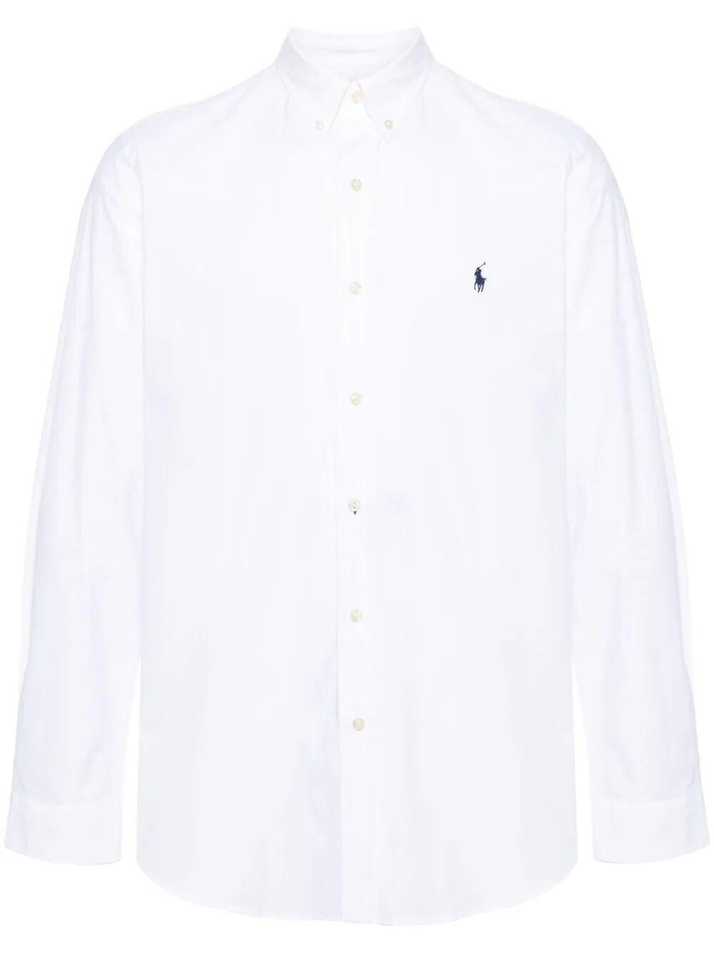 POLO RALPH LAUREN Long Sleeve Sport Shirt Clothing In White Product Image