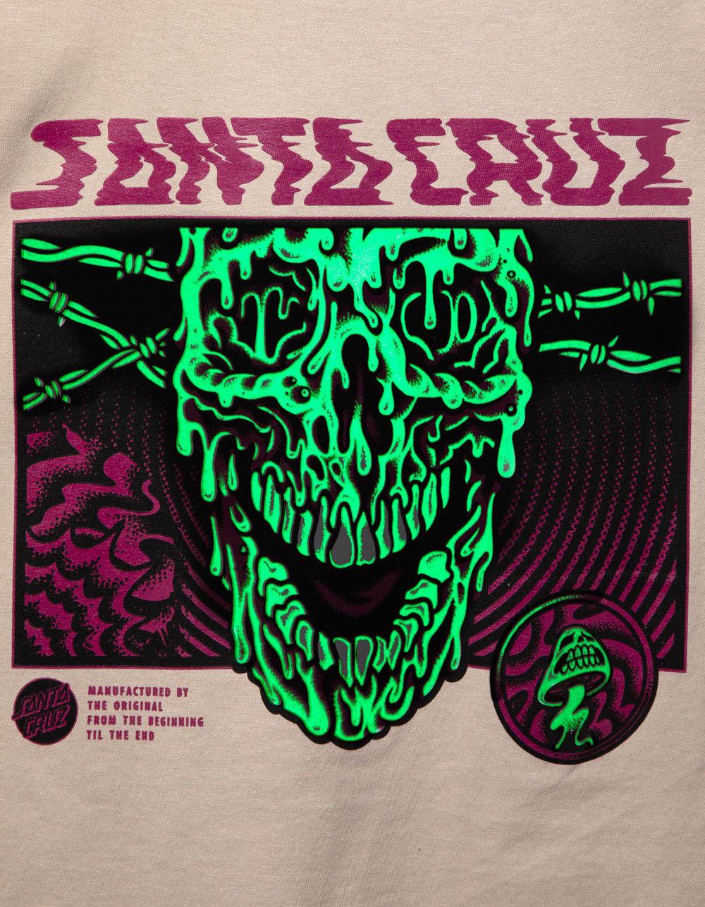 SANTA CRUZ Toxic Skull Mens Tee - SAND Product Image