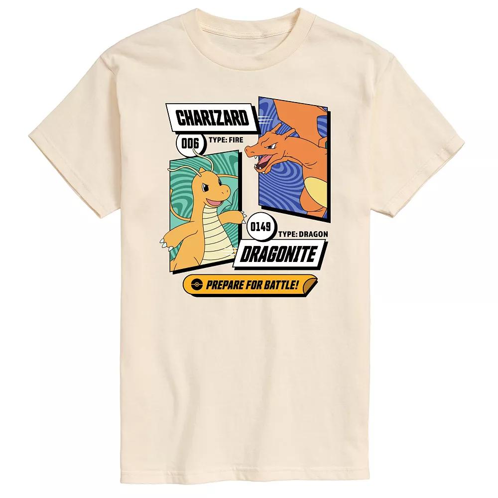 Men's Pokemon Dragonite and Charizard Graphic Tee,  Product Image