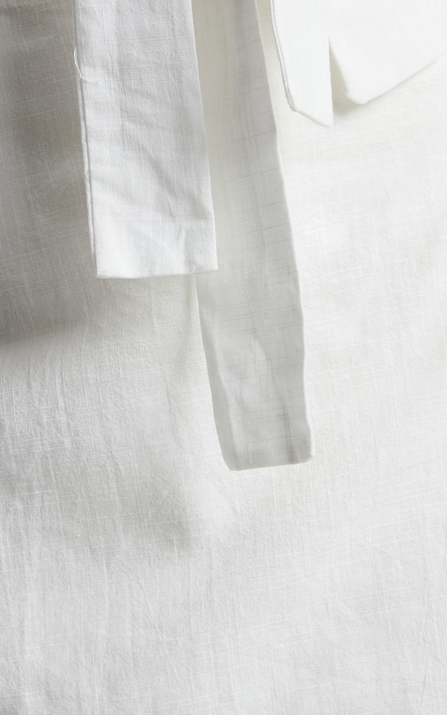 Chevy Mini Skirt - Wrap Skirt in White Product Image