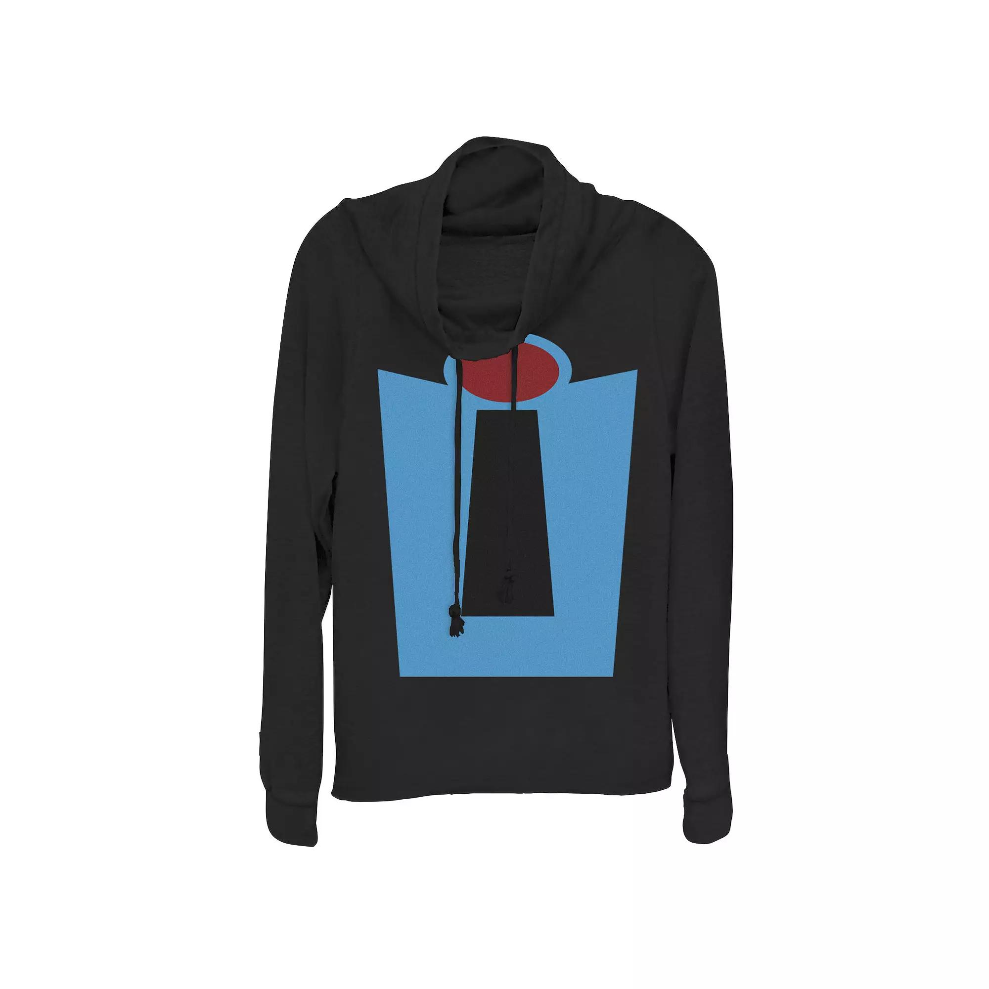 Disney / Pixar's Incredibles Blue Suit Juniors' Halloween Cowlneck Graphic Lightweight Long Sleeve, Girl's,  Product Image