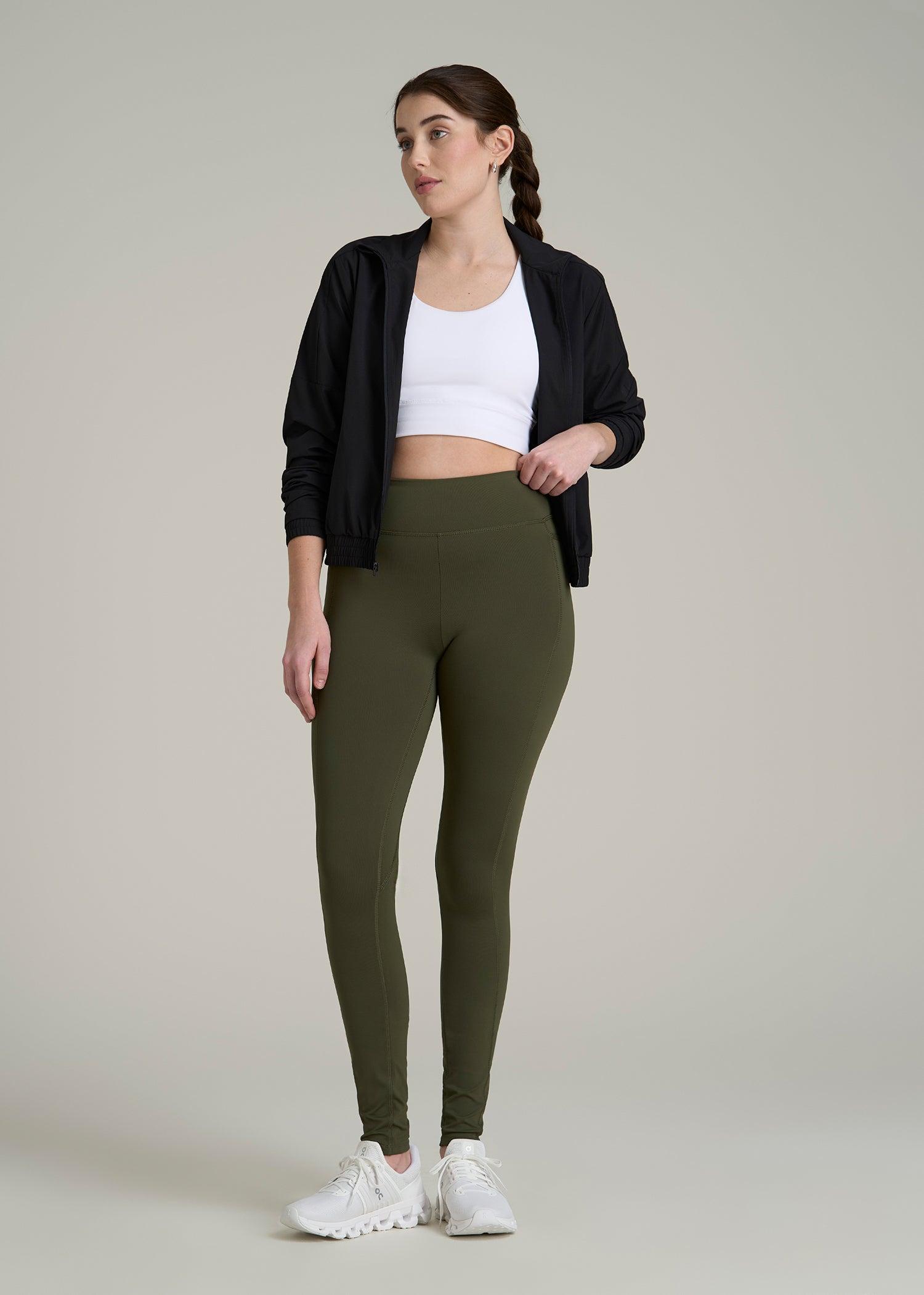 Bella Outer-Pocket Leggings for Tall Women in Forest Night Female Product Image