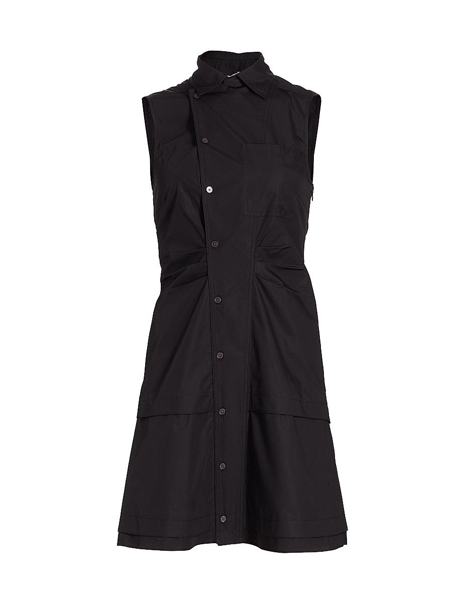 Womens Satina Mini Shirtdress Size 0 Product Image
