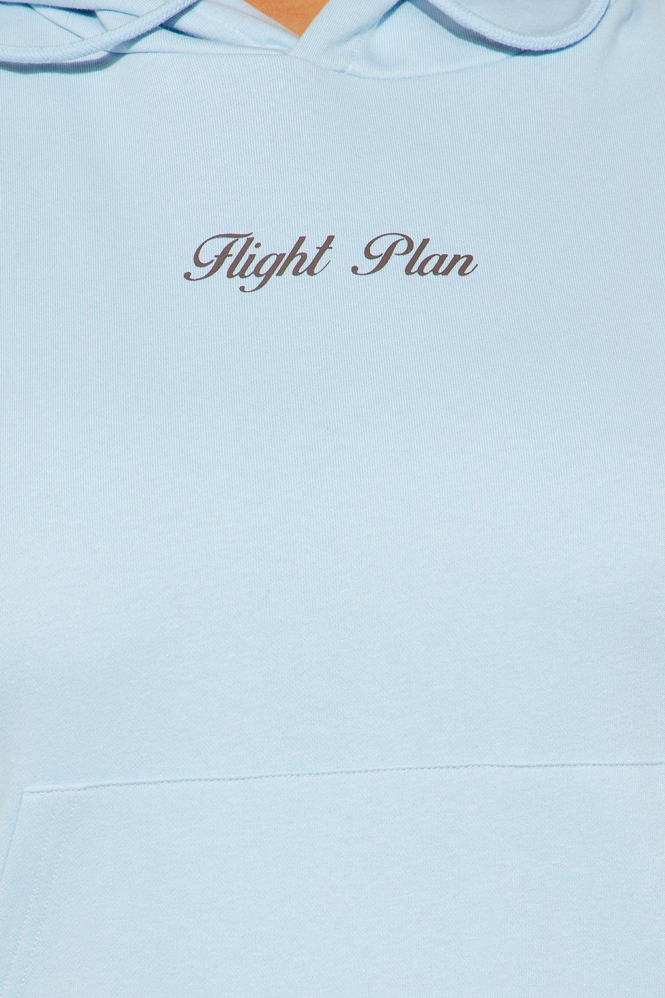 Flight Plan Sweatsuit Set - Light Blue Product Image