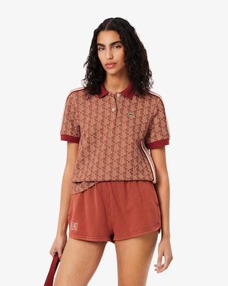 Slim Fit Monogram Jacquard Polo Shirt Product Image