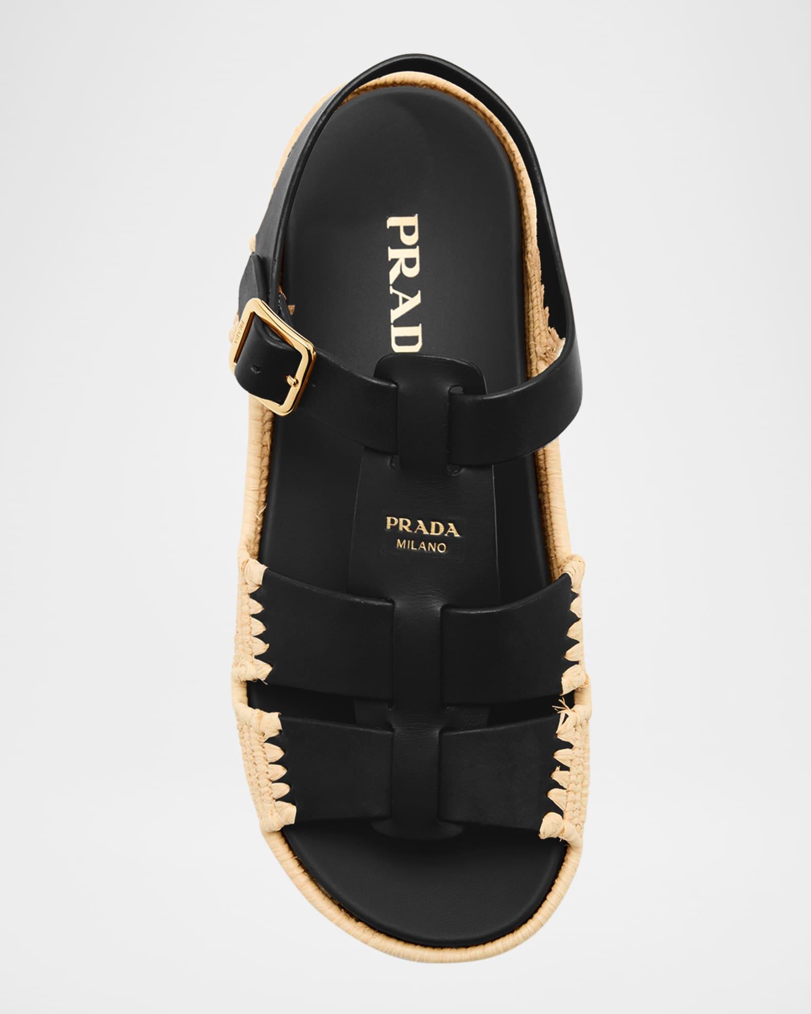 Leather Fisherman Espadrille Sandals Product Image