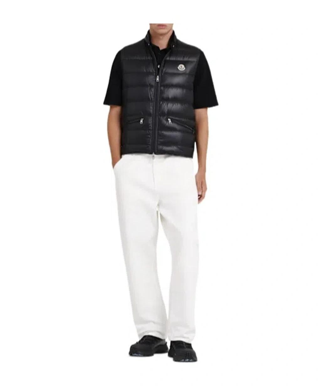 MONCLER High Collar Puffer Quilted Sleeveless Jacket In Black Product Image