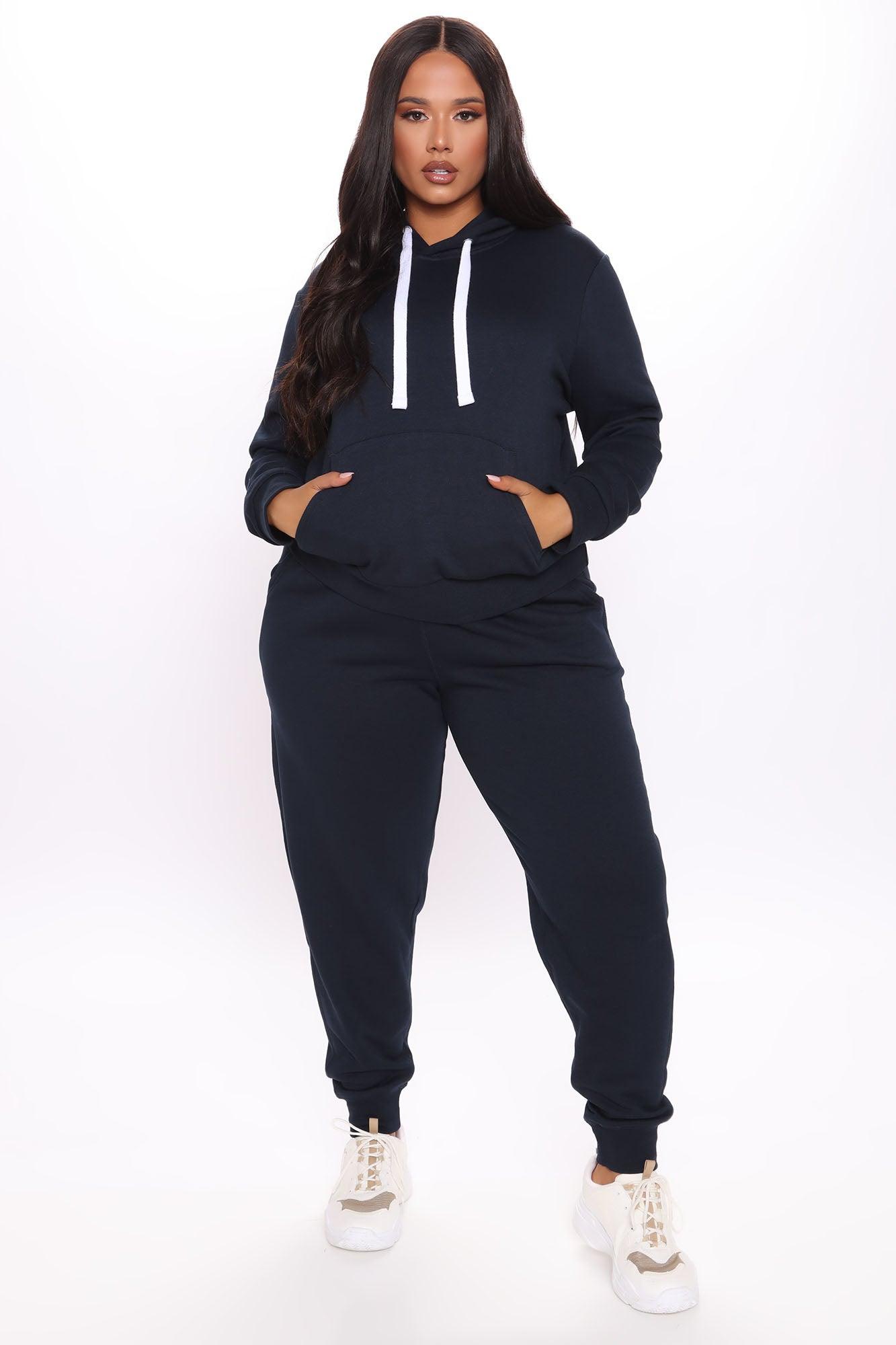 Relaxed Vibe Solid Hoodie - Navy Product Image