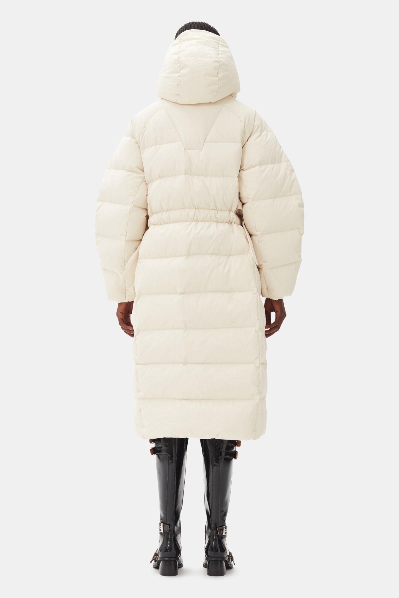 White Tech Puffer Coat Product Image