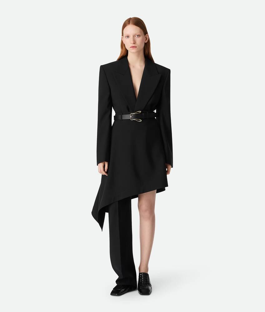 Women's Light Wool Skirt Trousers in Black Product Image