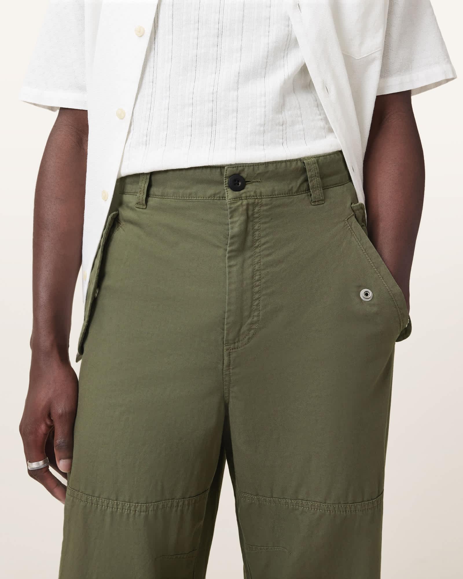 Depot Oversized Pants KHAKI GREEN | ALLSAINTS US Product Image
