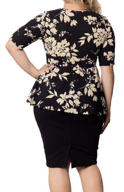 Posh Peplum Top - Plus Product Image