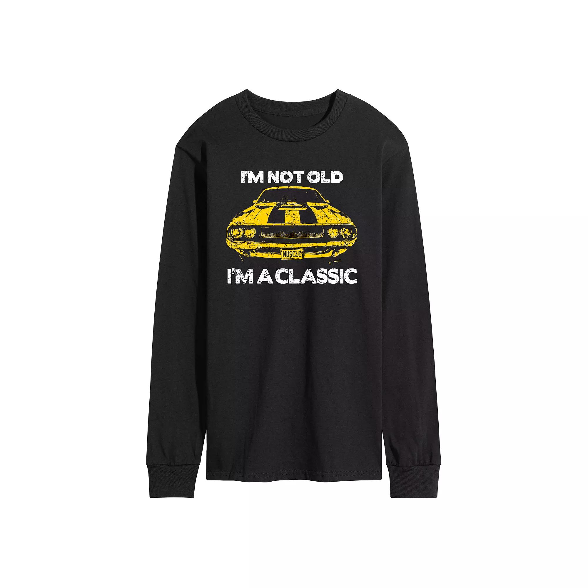 Men's I'm Not Old I'm Classic Long Sleeve Graphic Tee, Size: XXL, Black Product Image