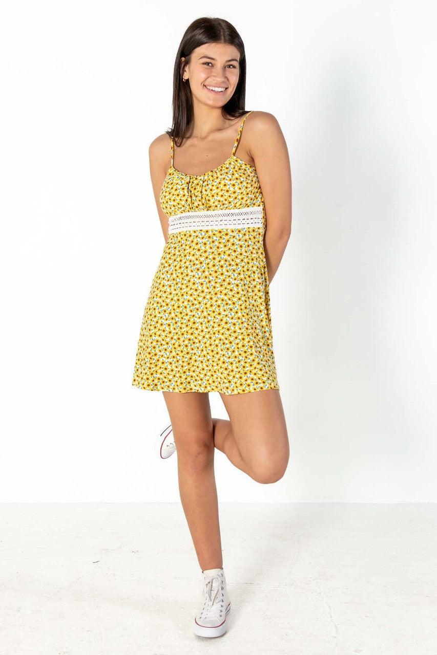 Sunflower Crochet Trim Dress Product Image
