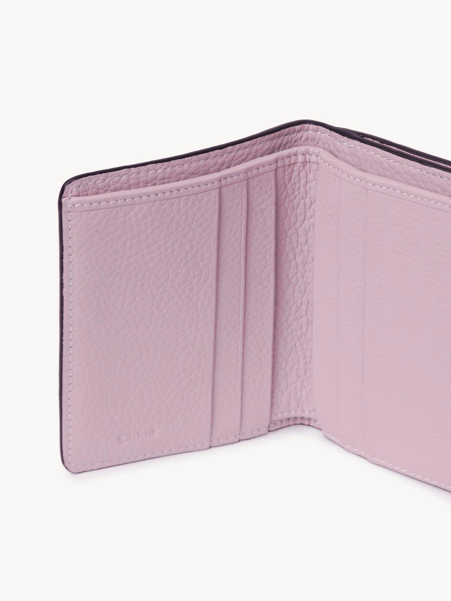 Small Alphabet tri-fold in grained leather Product Image