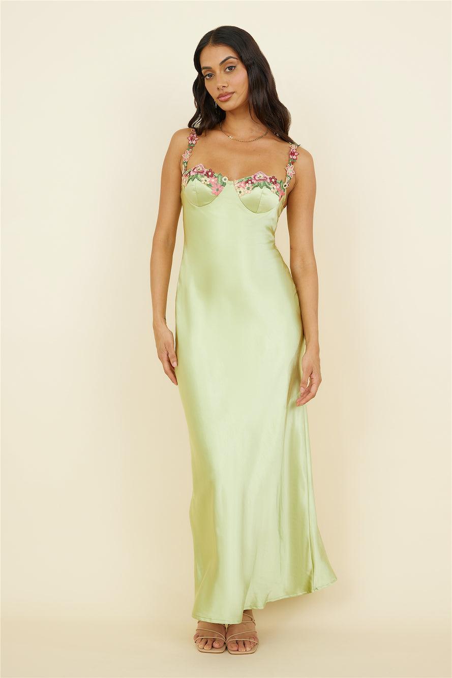 Magnetic Forces Maxi Dress Green Product Image