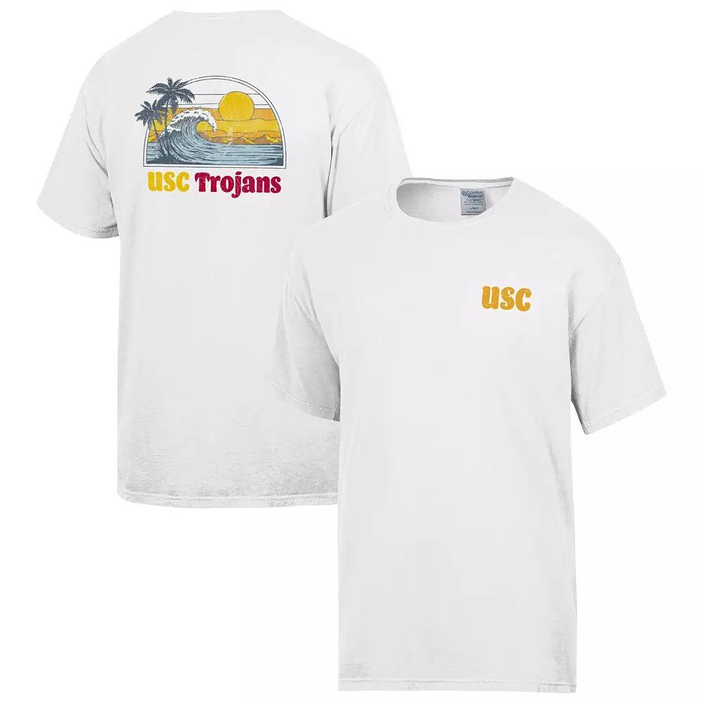 Men's ComfortWash  White USC Trojans Illustrative T-Shirt, Size: XL Product Image