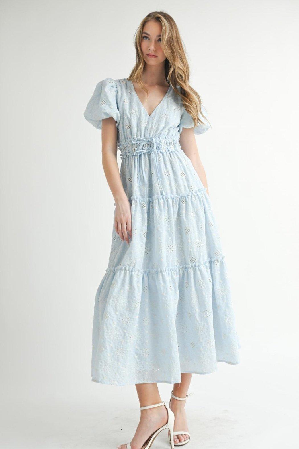 Embroidered Eyelet Dress Product Image