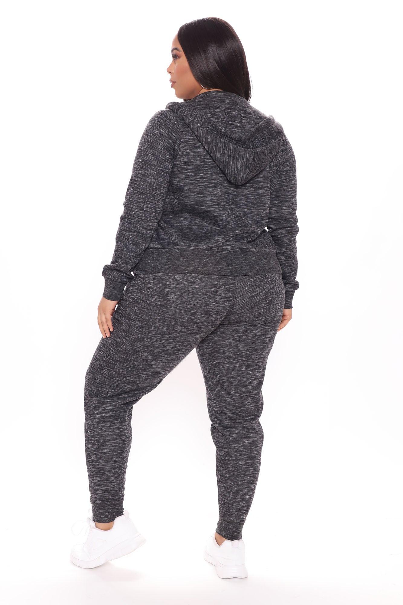 Relaxed Vibe Joggers - Marled Black Product Image
