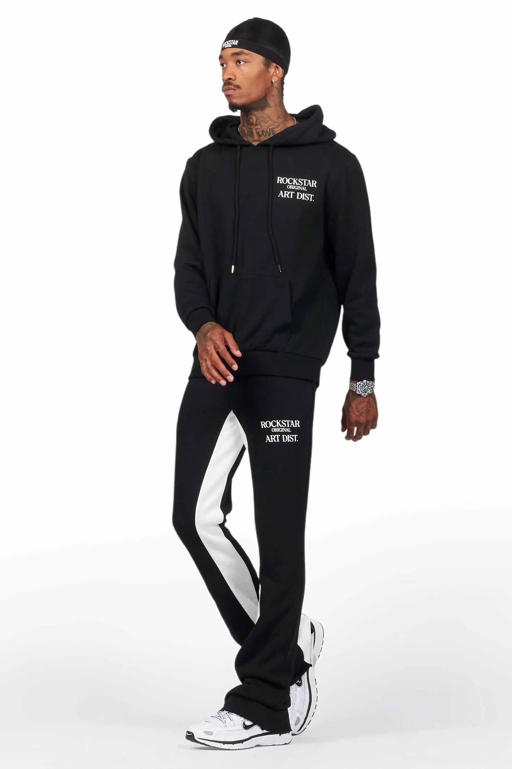 Briggs Black Hoodie/Baggy Fit Pant Set Male Product Image