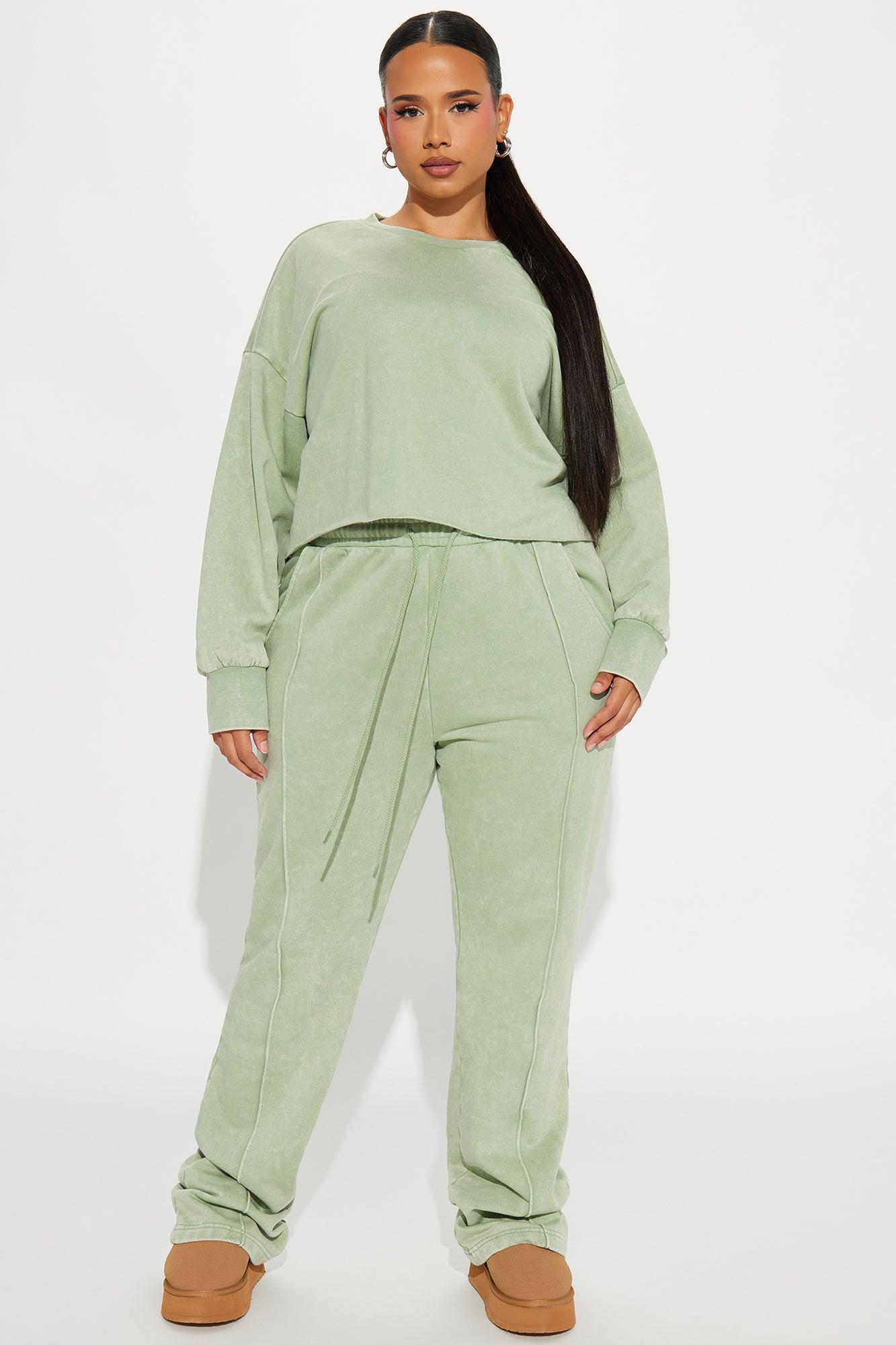 Chill Out Lounge Flare Pant - Sage Product Image