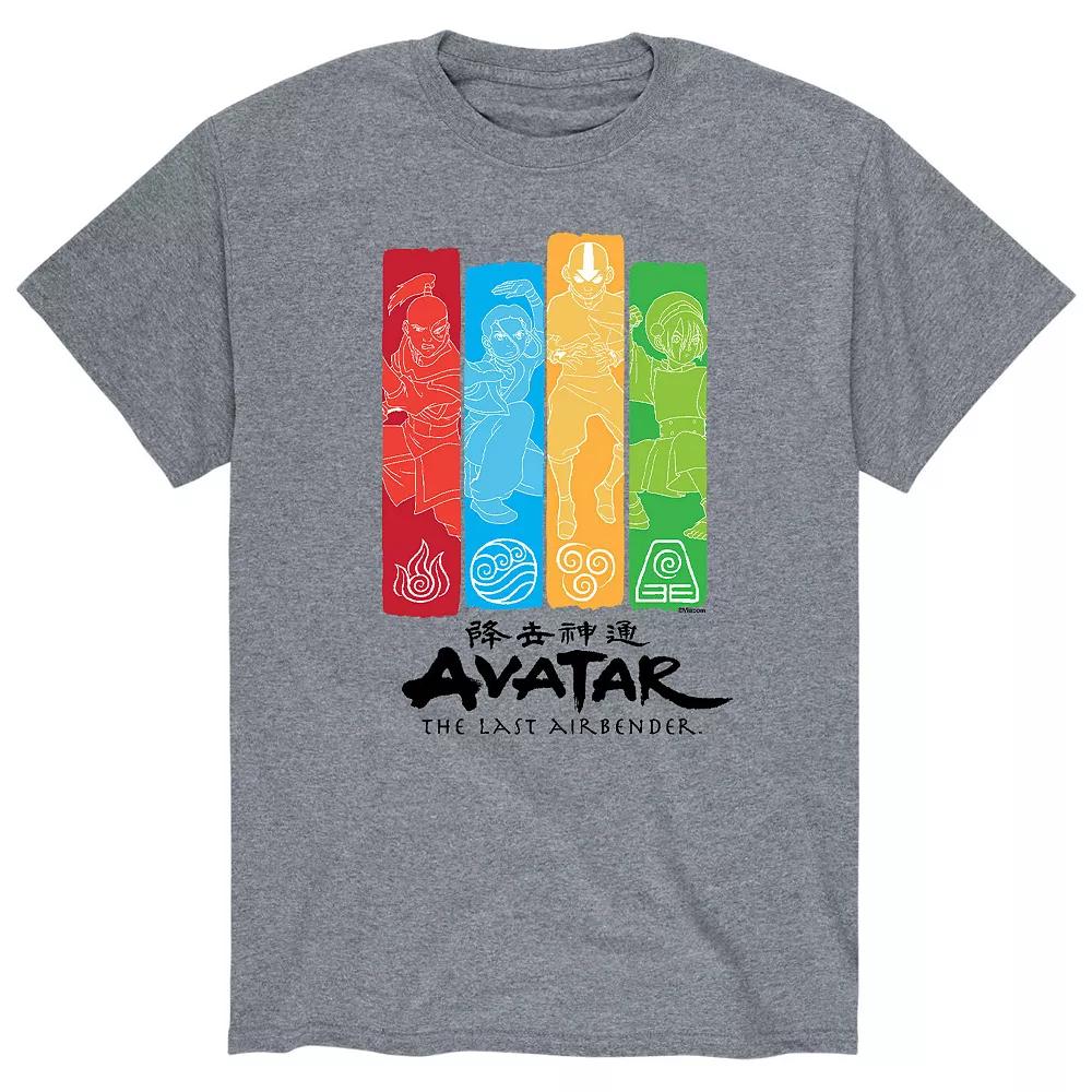 Big & Tall Avatar The Last Airbender Four Nations Graphic Tee, Men's,  Product Image