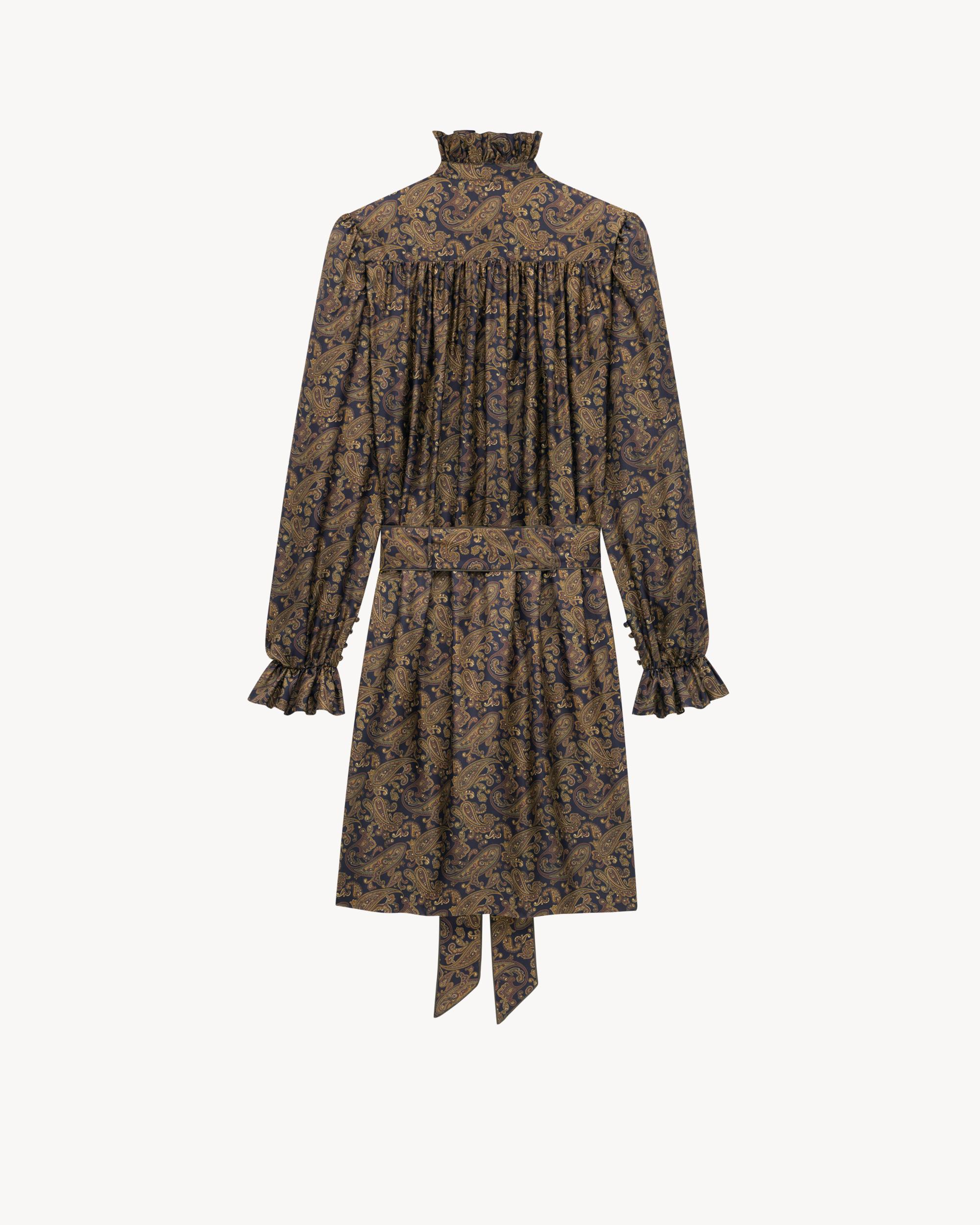 dress in paisley silk twill Product Image