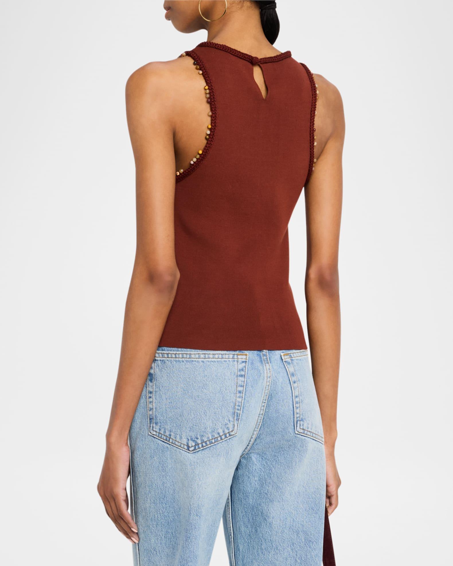 Nelly Bead-Trim Tank Top  Product Image