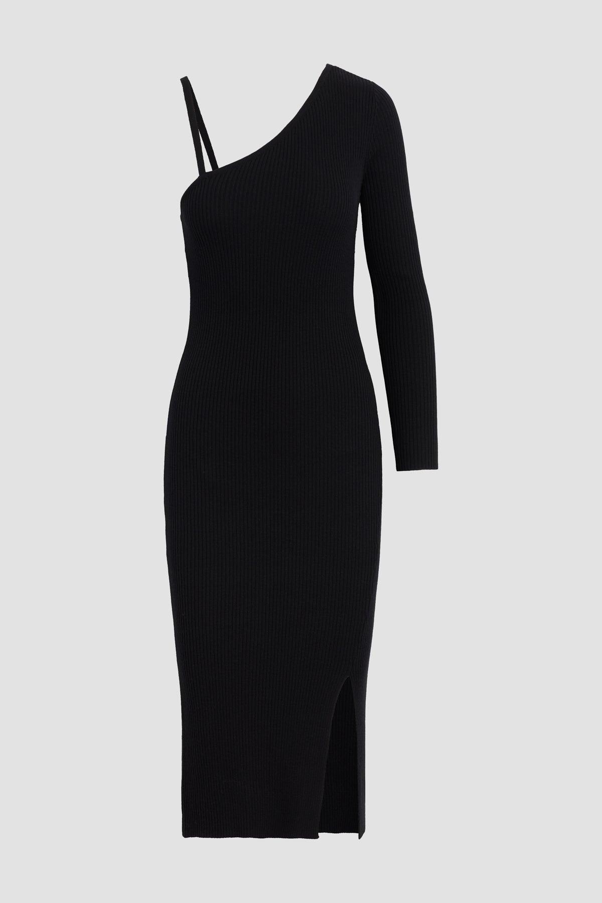 Asymmetrical Long Sleeve Dress Female Product Image