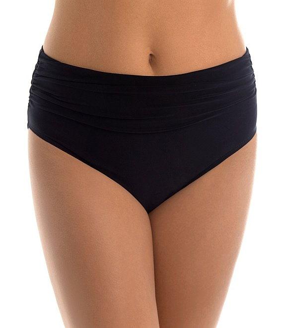 Magicsuit Solid Jersey Brief Shirred Swim Bottom Product Image