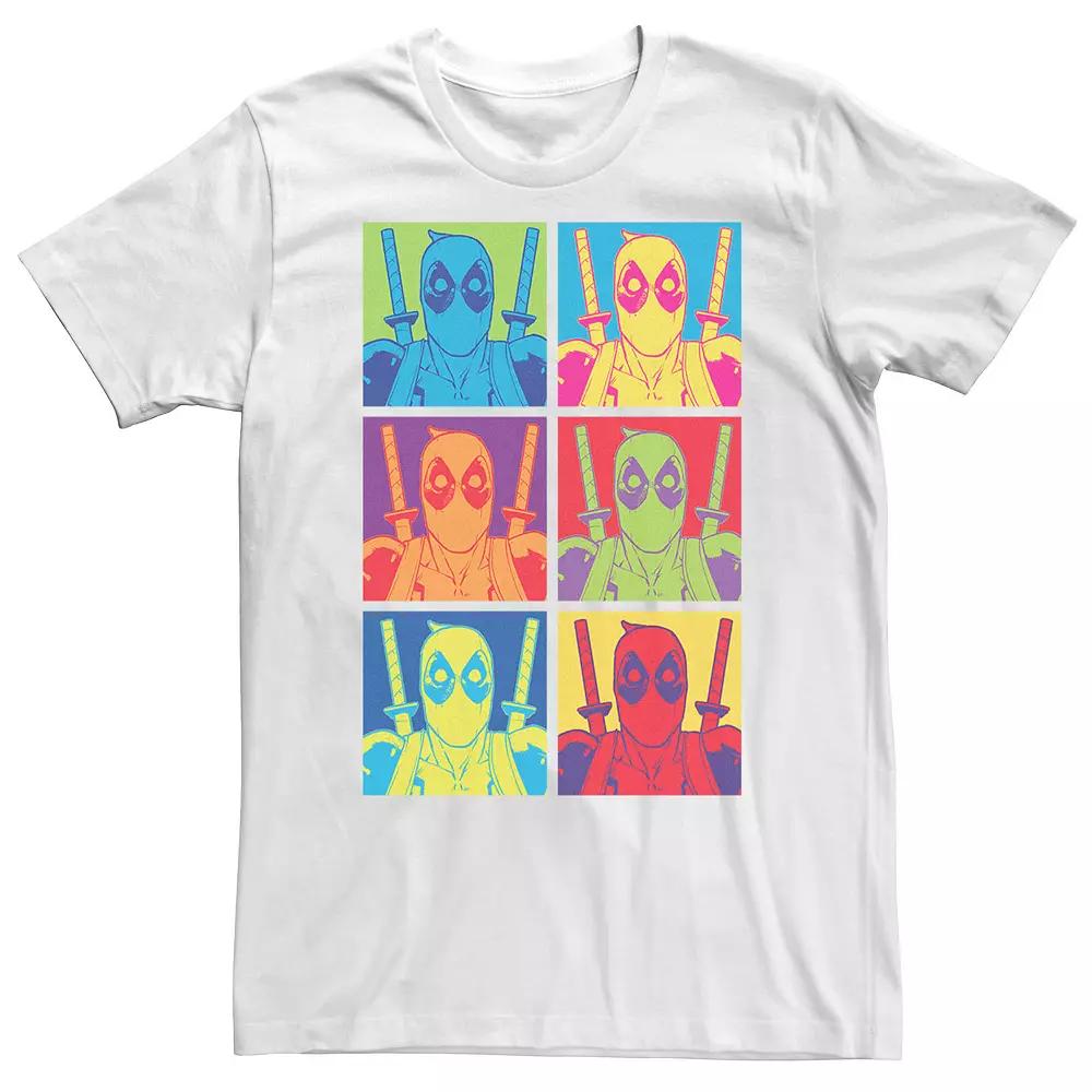Big & Tall Marvel Deadpool Color Pop Art Box Up Repeat Tee, Men's,  Product Image