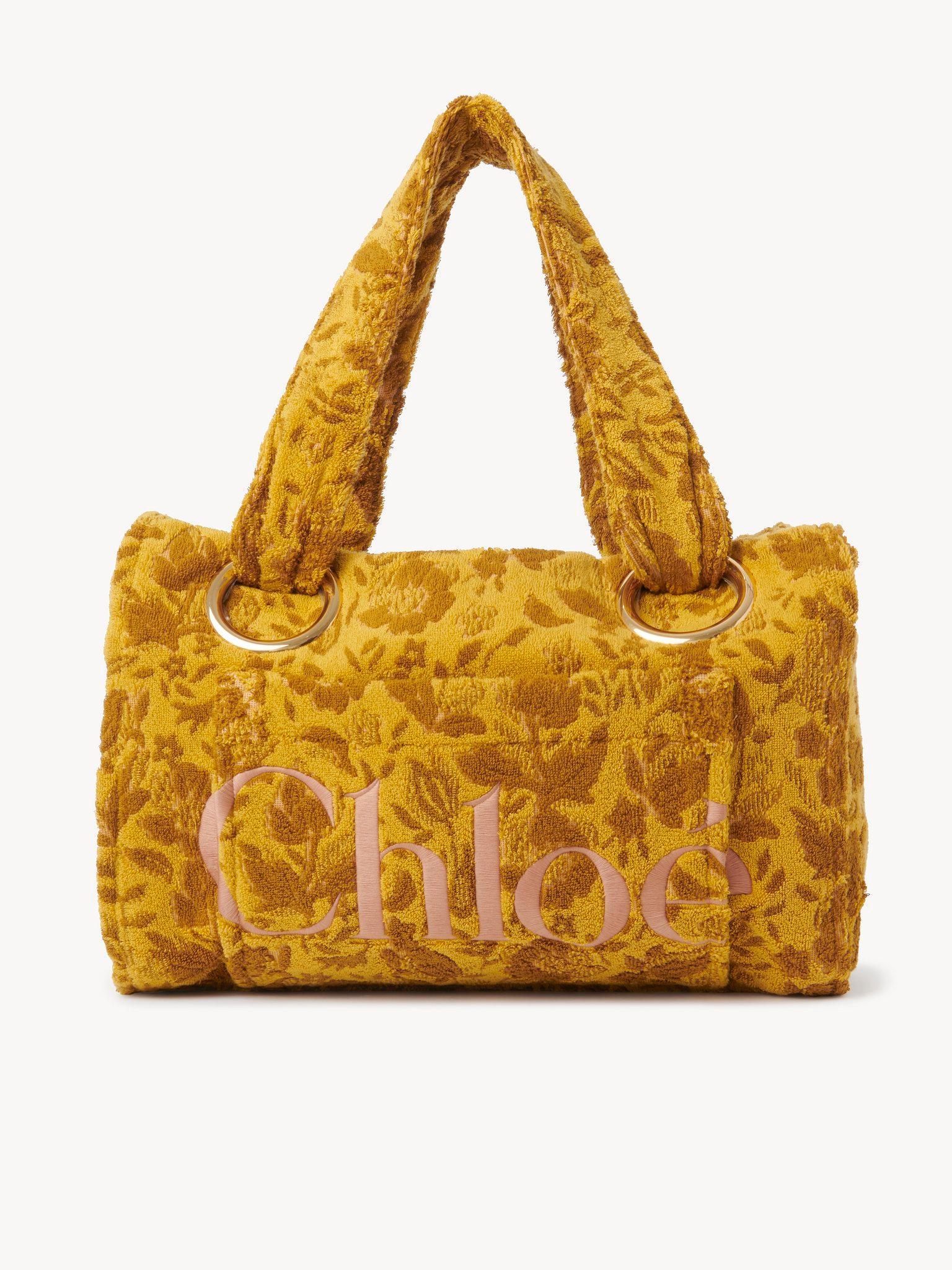 Large Chloé Plage tote bag in jacquard terry Product Image