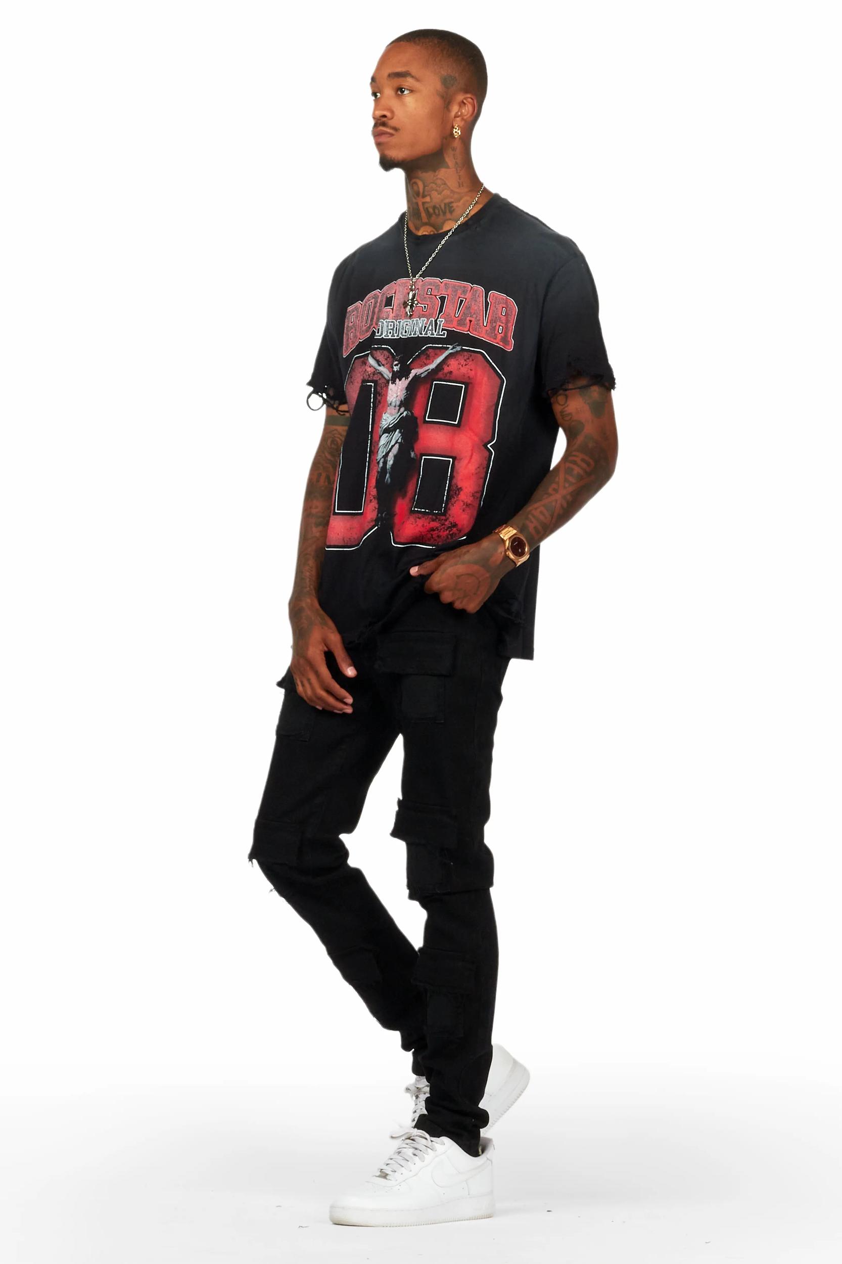 Petrus Black Slim Fit Jean Male Product Image