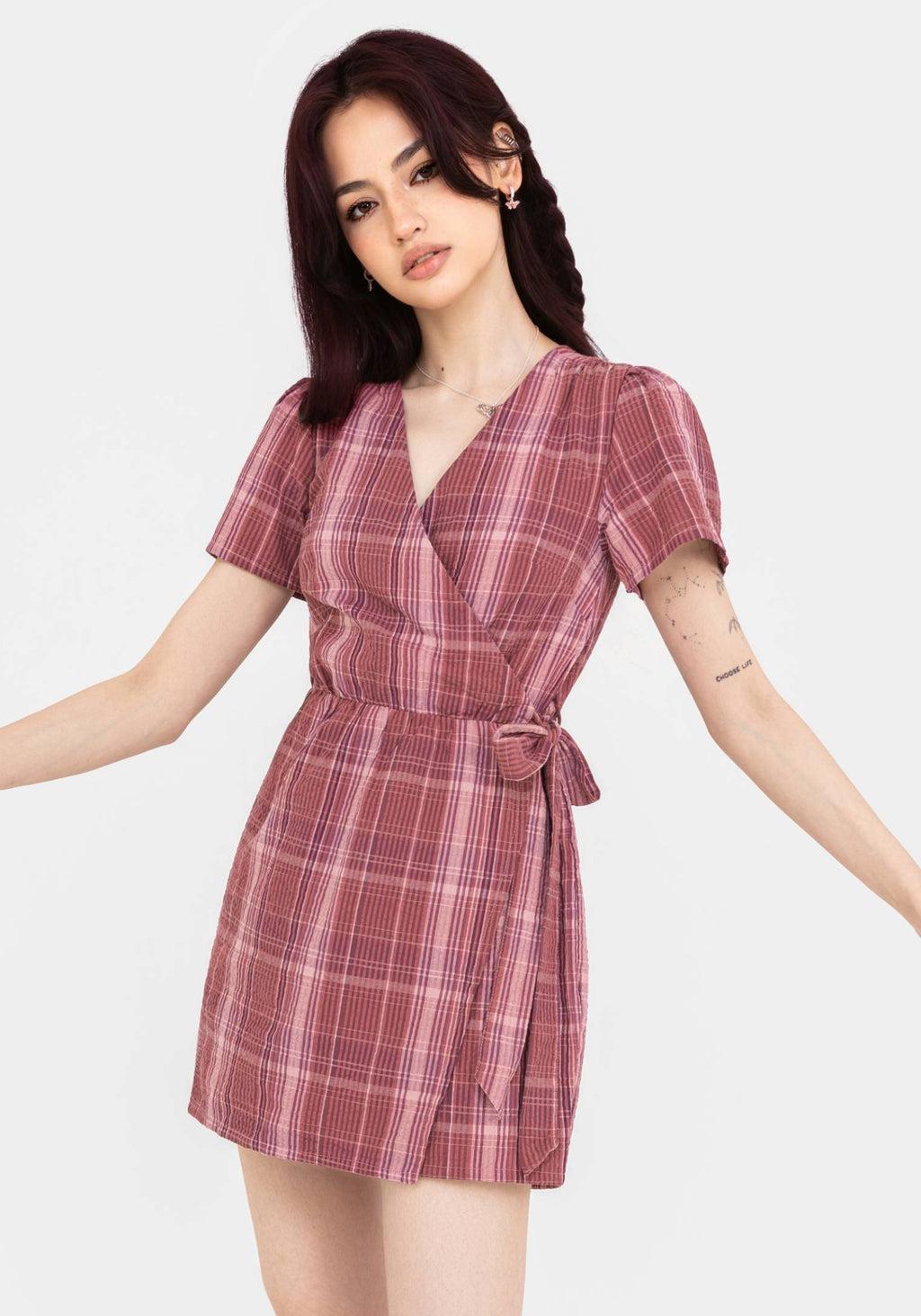 Zorina Cotton Tie Wrap Playsuit Product Image