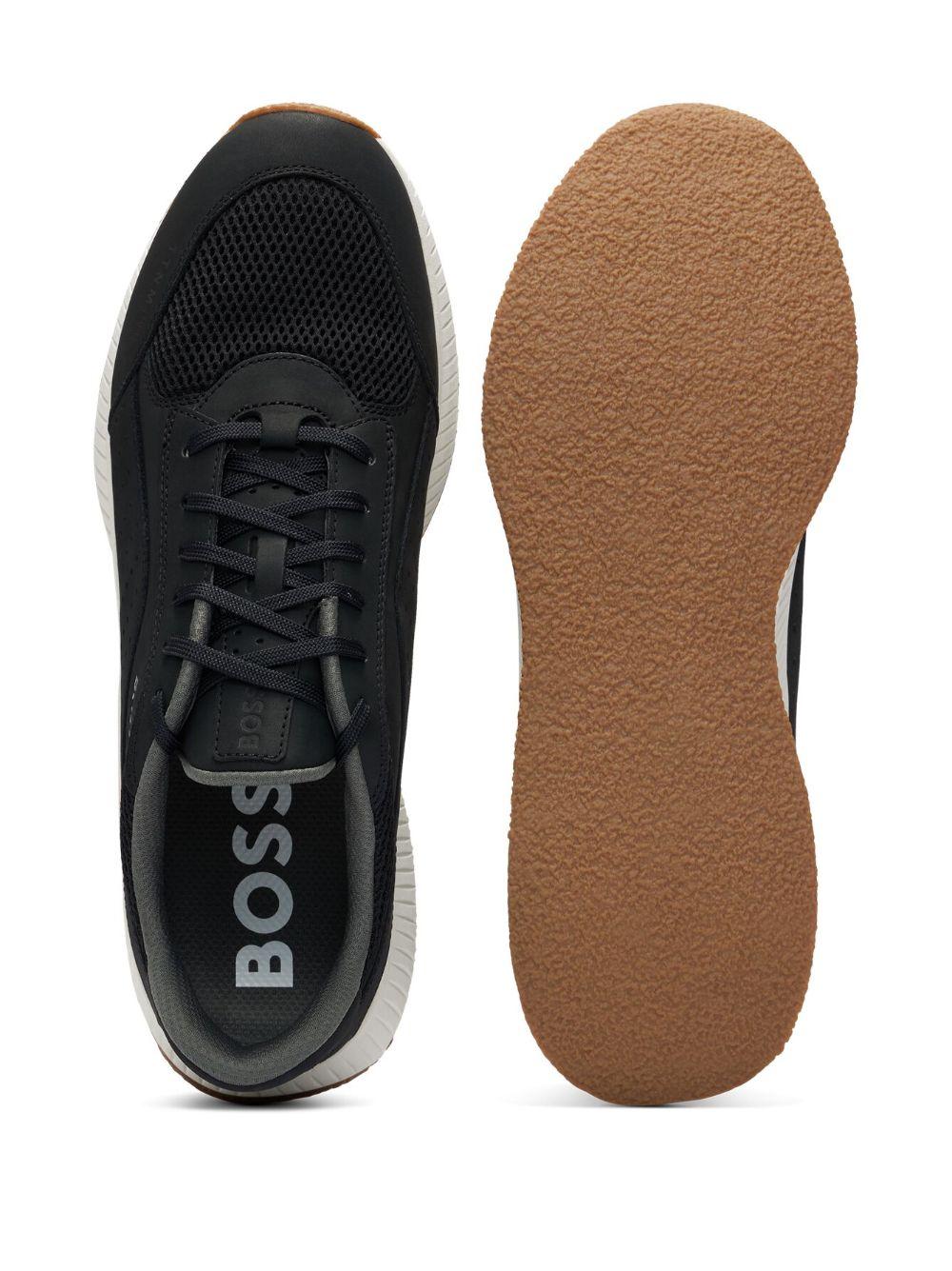 leather low-top sneakers Product Image