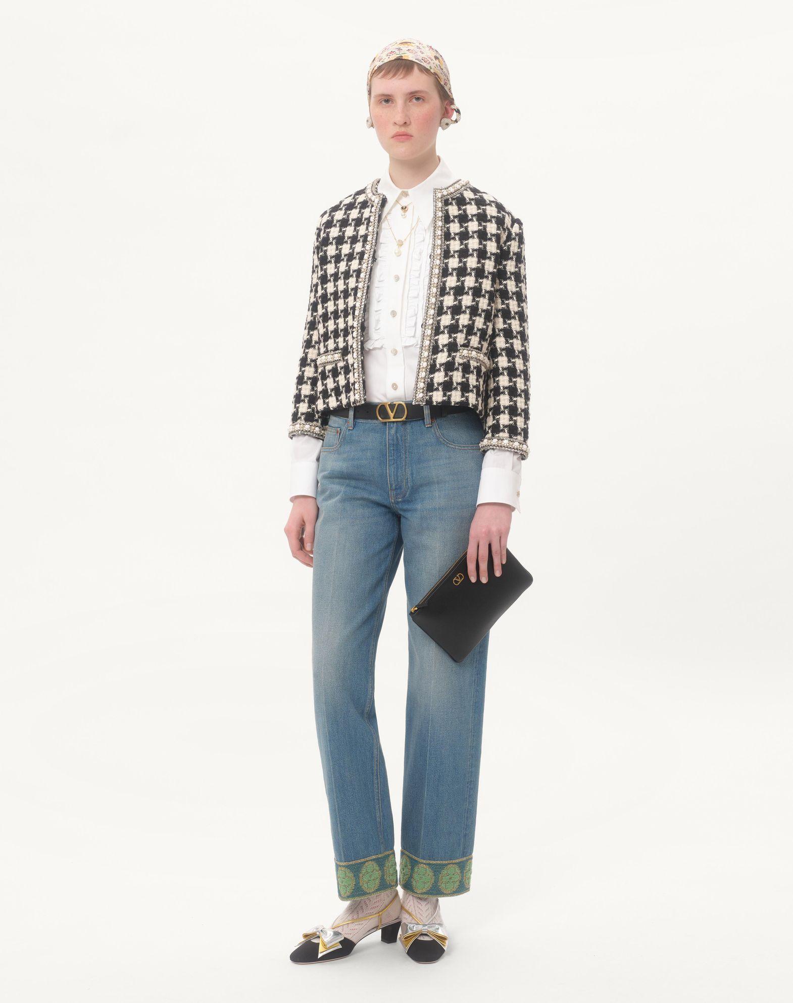 Vlogo Signature Grainy Calfskin Clutch Bag Product Image