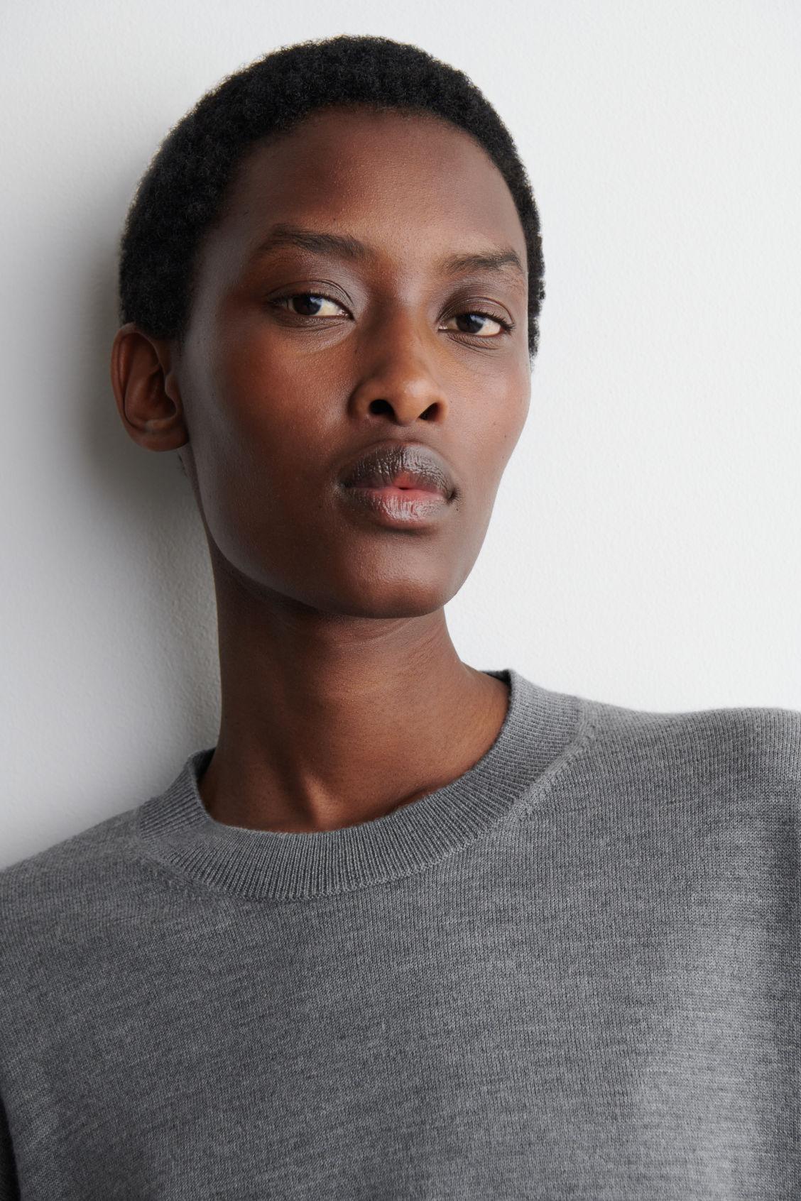 MERINO WOOL CREW-NECK SWEATER Product Image