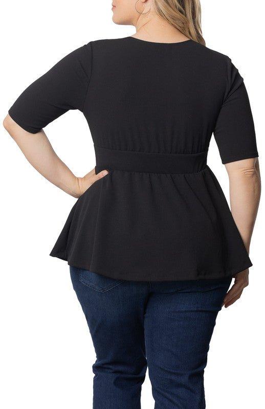 Posh Peplum Top - Plus Product Image