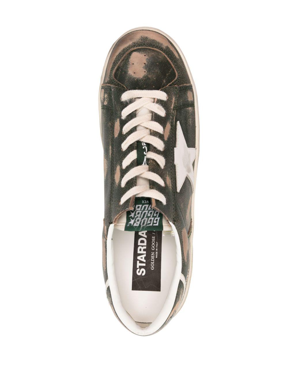 Stardan distressed leather sneakers Product Image