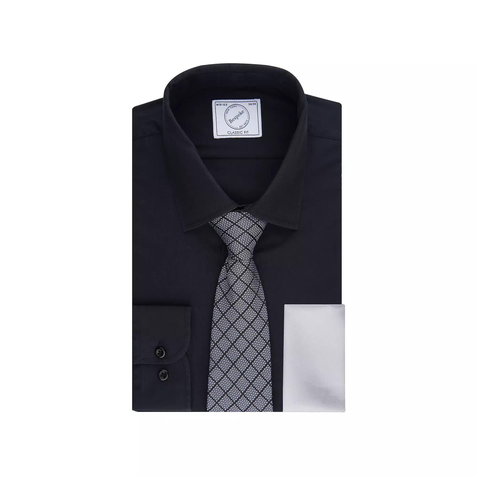 Men's Bespoke Classic-Fit Dress Shirt, Tie & Pocket Square Set,  Product Image