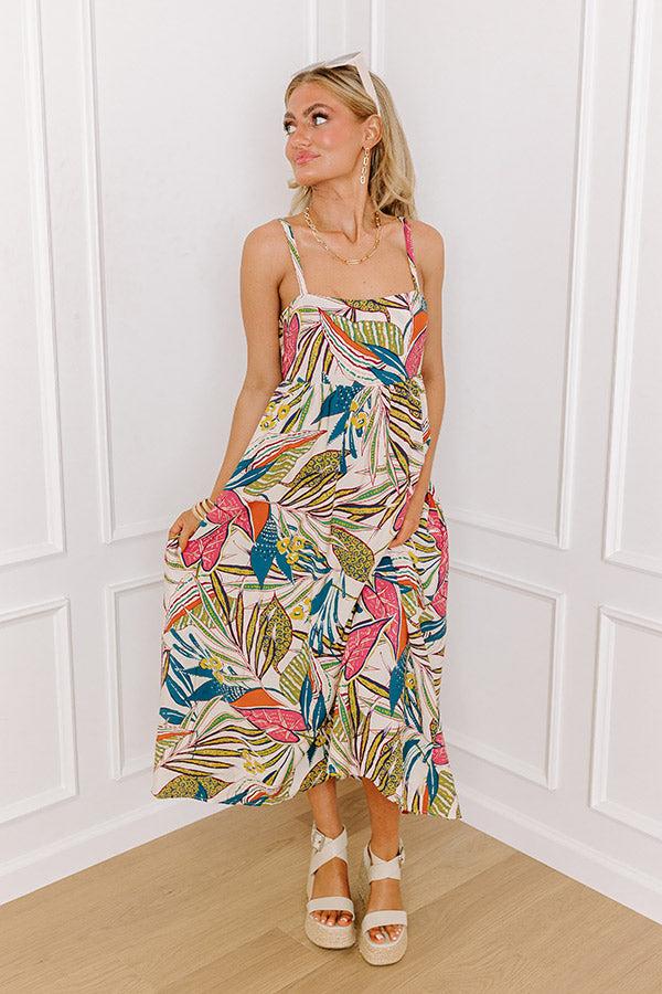 Tranquil Time Floral Midi in Cream Product Image