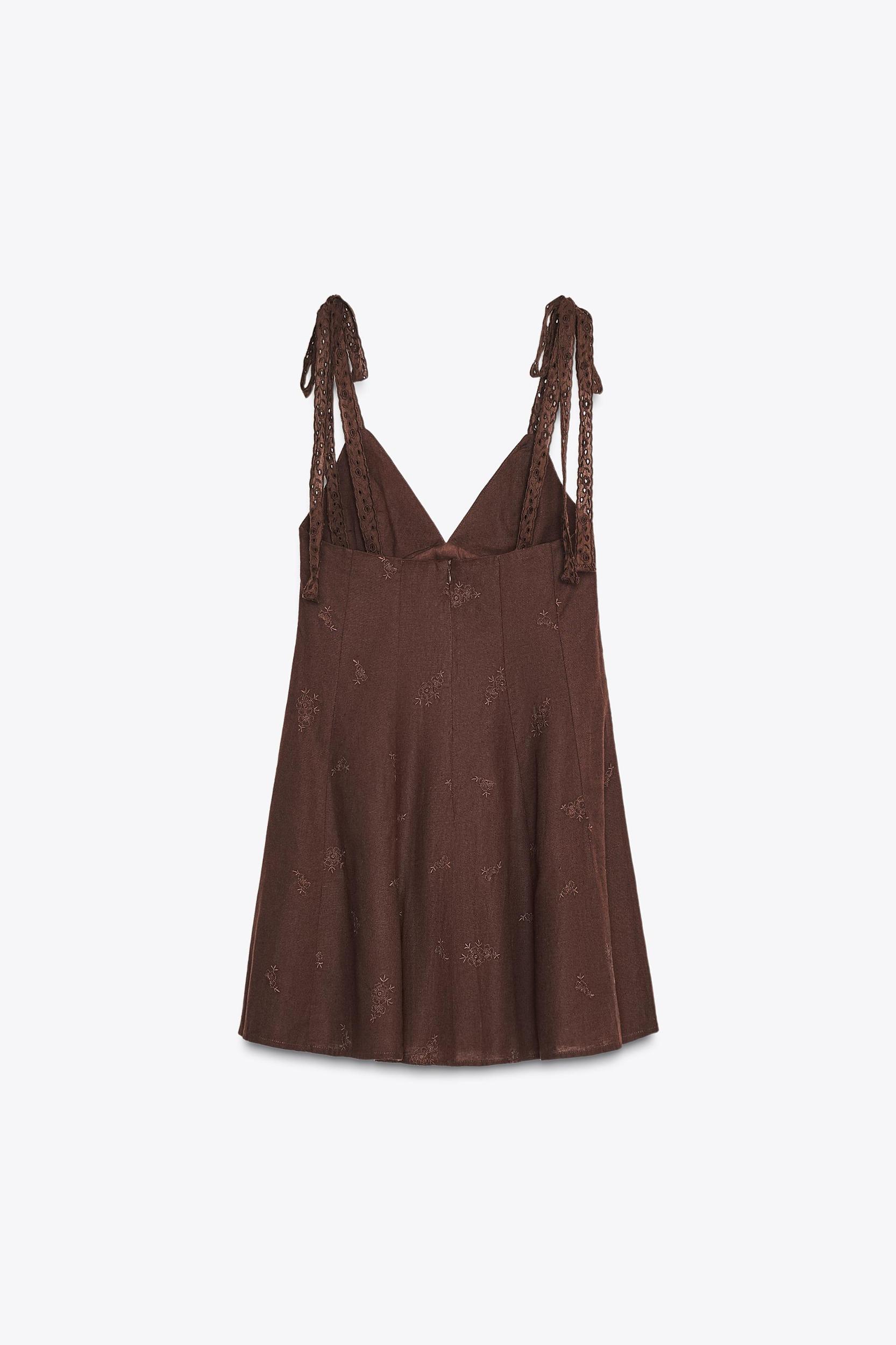 EMBROIDERED SHORT DRESS Product Image